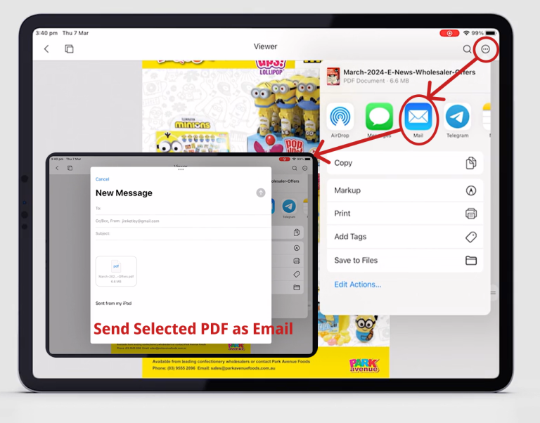 Send PDF As email