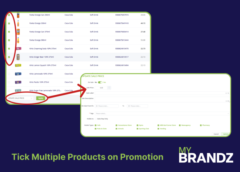 Tick Multiple Products on Promotion